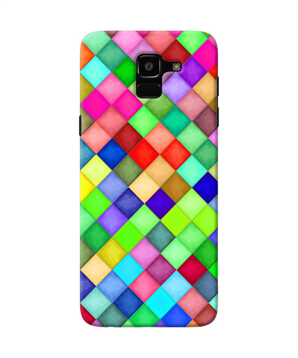 Abstract Colorful Squares Samsung J6 Back Cover