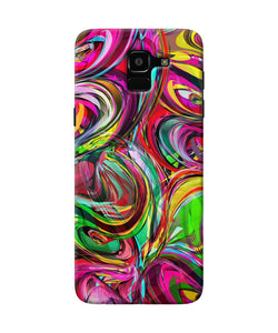 Abstract Colorful Ink Samsung J6 Back Cover