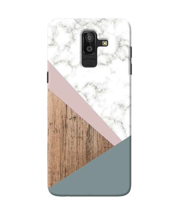 Marble Wood Abstract Samsung J8 Back Cover
