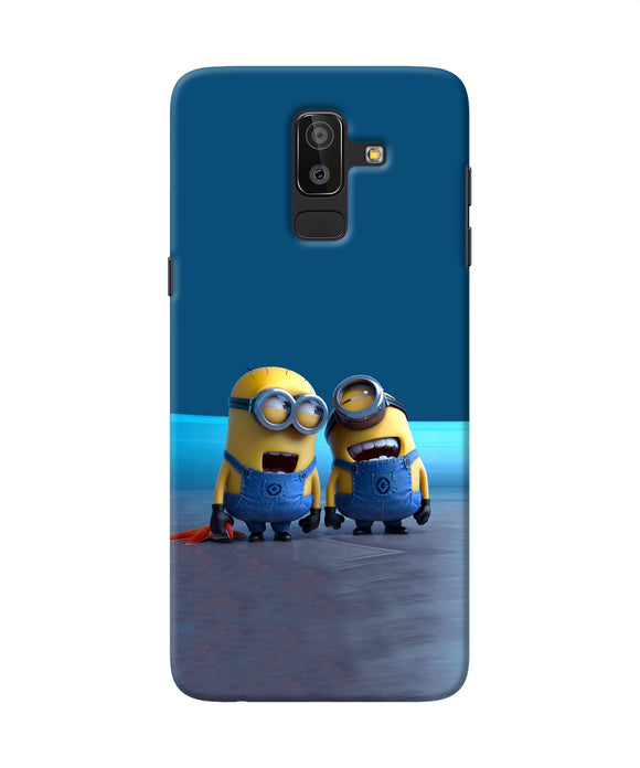 Minion Laughing Samsung J8 Back Cover