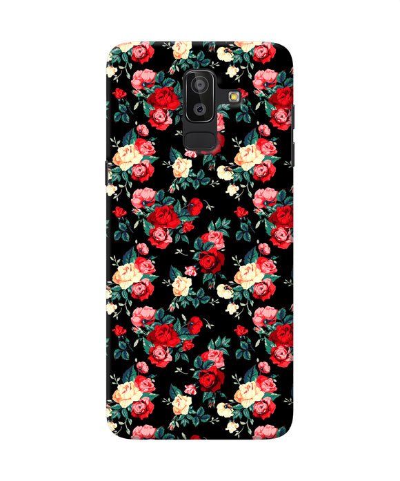 Rose Pattern Samsung J8 Back Cover