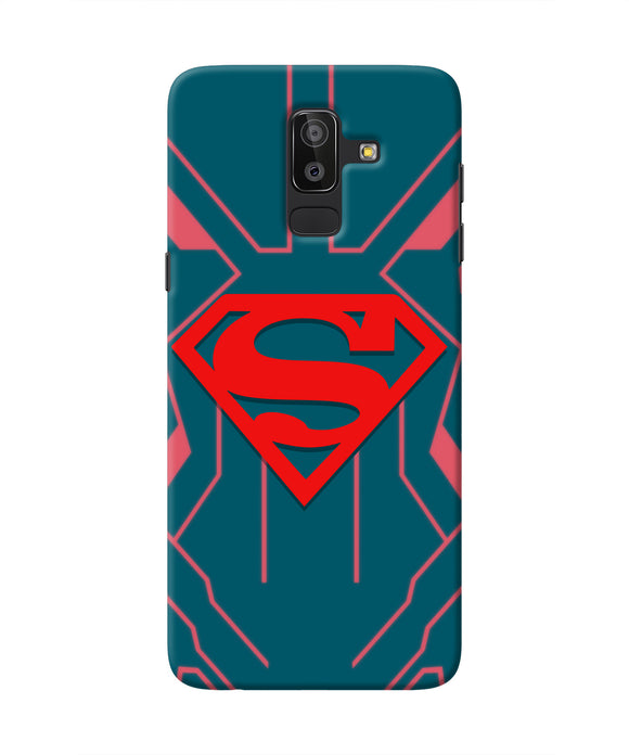 Superman Techno Samsung J8 Real 4D Back Cover