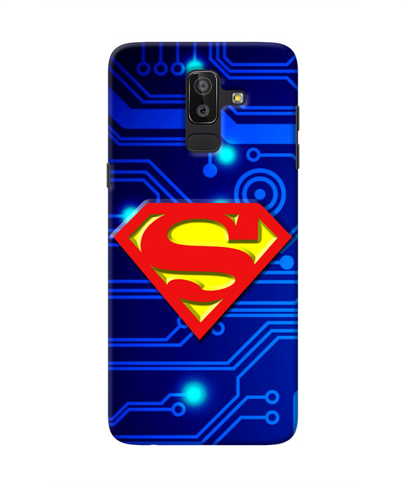 Superman Abstract Samsung J8 Real 4D Back Cover