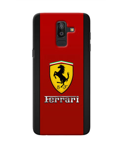 Ferrari Abstract Red Samsung J8 Real 4D Back Cover