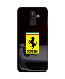 White Ferrari Samsung J8 Real 4D Back Cover