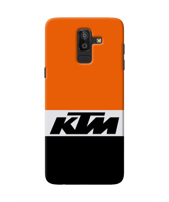 KTM Colorblock Samsung J8 Real 4D Back Cover