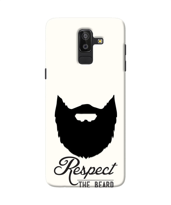 Respect the Beard Samsung J8 Real 4D Back Cover