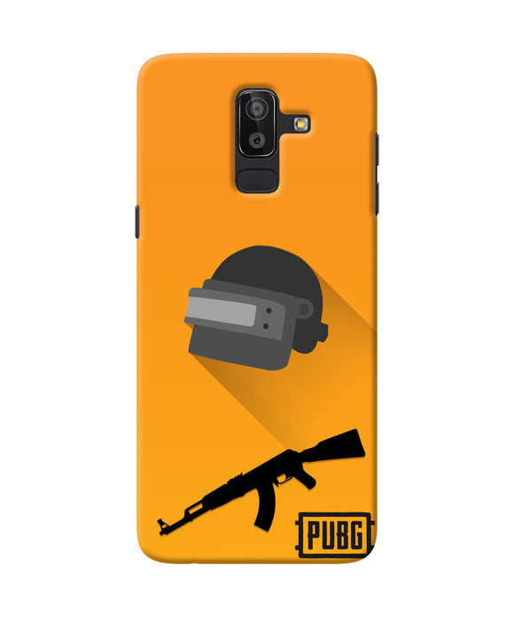 PUBG Helmet and Gun Samsung J8 Real 4D Back Cover