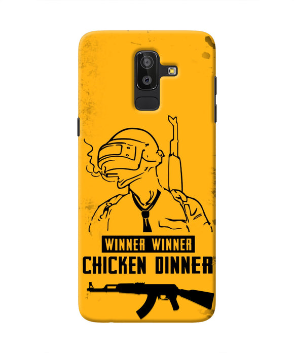 PUBG Chicken Dinner Samsung J8 Real 4D Back Cover
