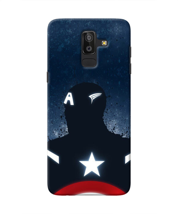 Captain america Shield Samsung J8 Real 4D Back Cover