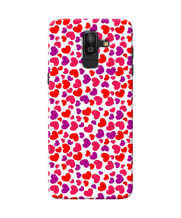 Heart Print Samsung J8 Back Cover