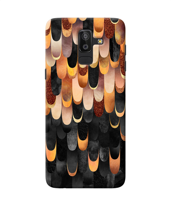 Abstract Wooden Rug Samsung J8 Back Cover