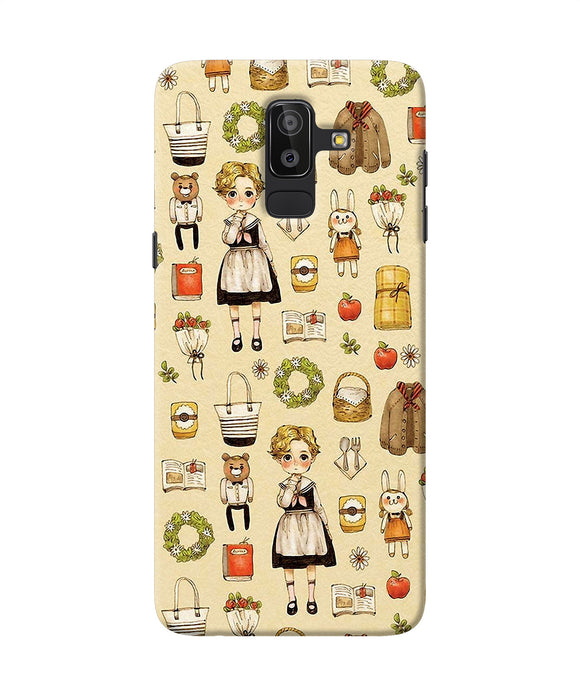 Canvas Girl Print Samsung J8 Back Cover
