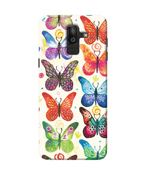 Abstract Butterfly Print Samsung J8 Back Cover