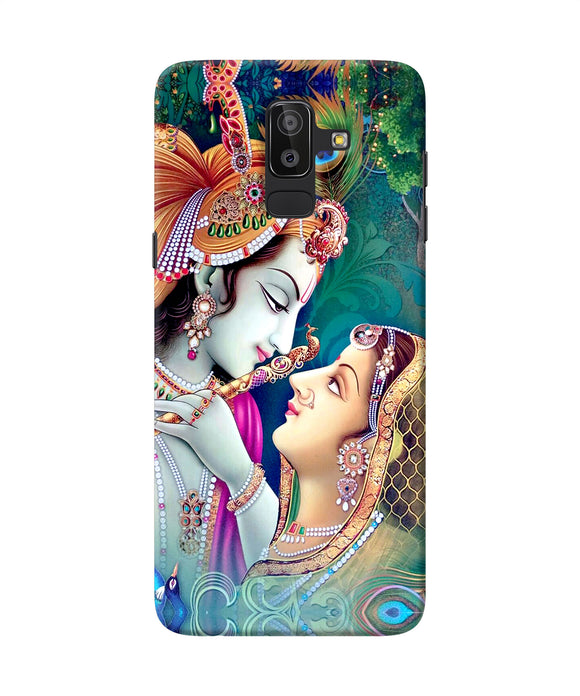 Lord Radha Krishna Paint Samsung J8 Back Cover