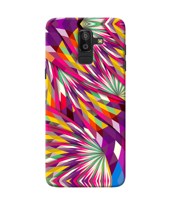Abstract Colorful Print Samsung J8 Back Cover