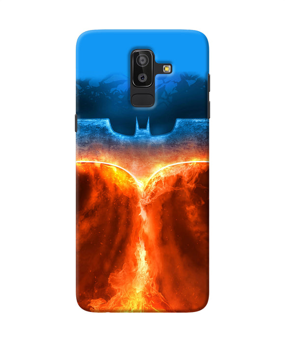 Burning Batman Logo Samsung J8 Back Cover