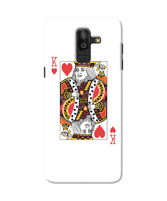 Heart King Card Samsung J8 Back Cover