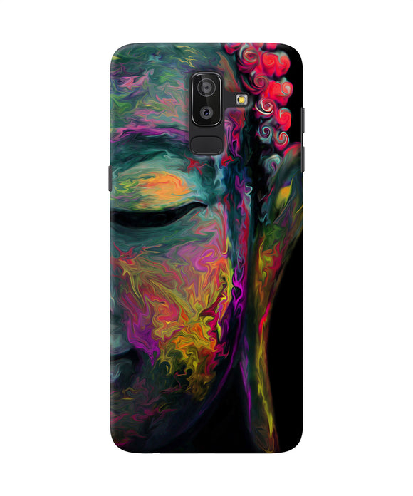 Buddha Face Painting Samsung J8 Back Cover