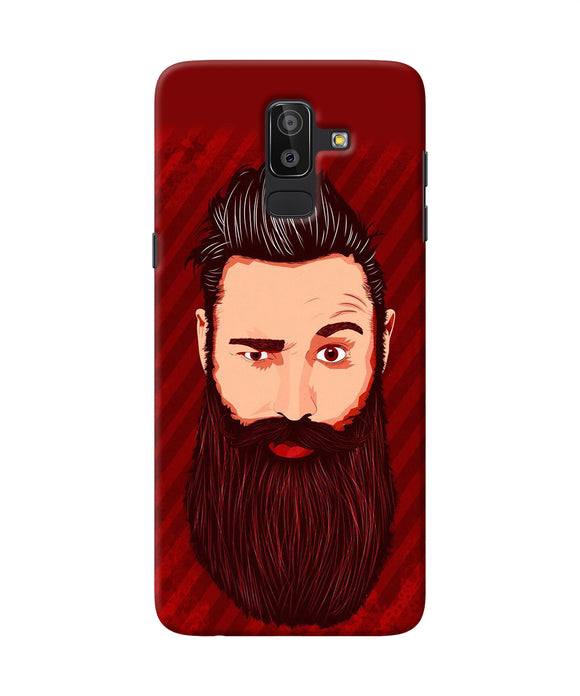 Beardo Character Samsung J8 Back Cover