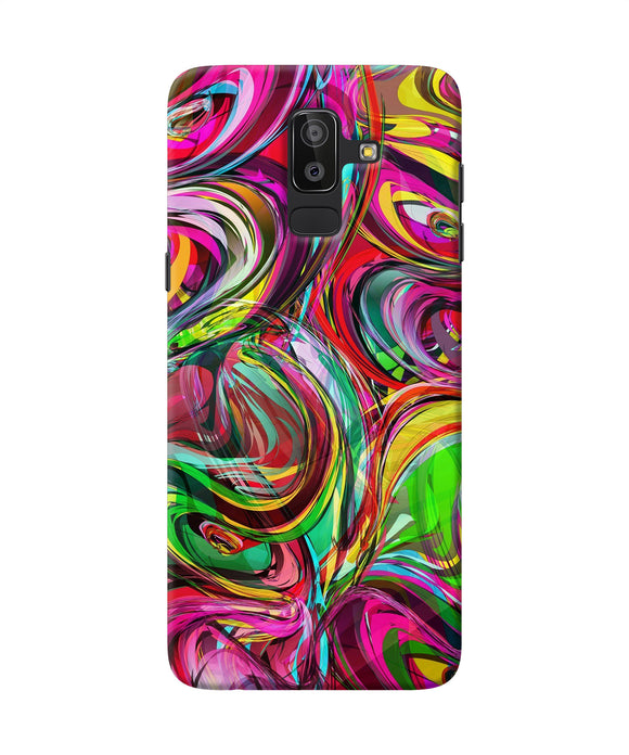 Abstract Colorful Ink Samsung J8 Back Cover