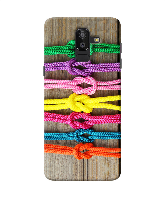 Colorful Shoelace Samsung J8 Back Cover