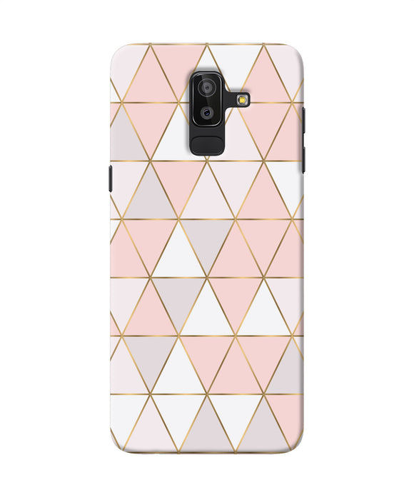 Abstract Pink Triangle Pattern Samsung J8 Back Cover