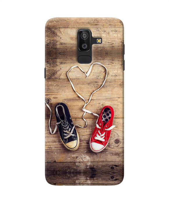 Shoelace Heart Samsung J8 Back Cover