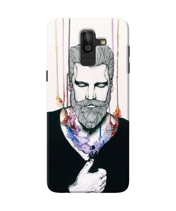 Beard Man Character Samsung J8 Back Cover