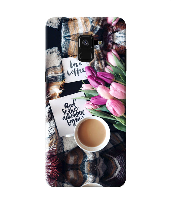 Love Coffee Quotes Samsung A8 Plus Back Cover