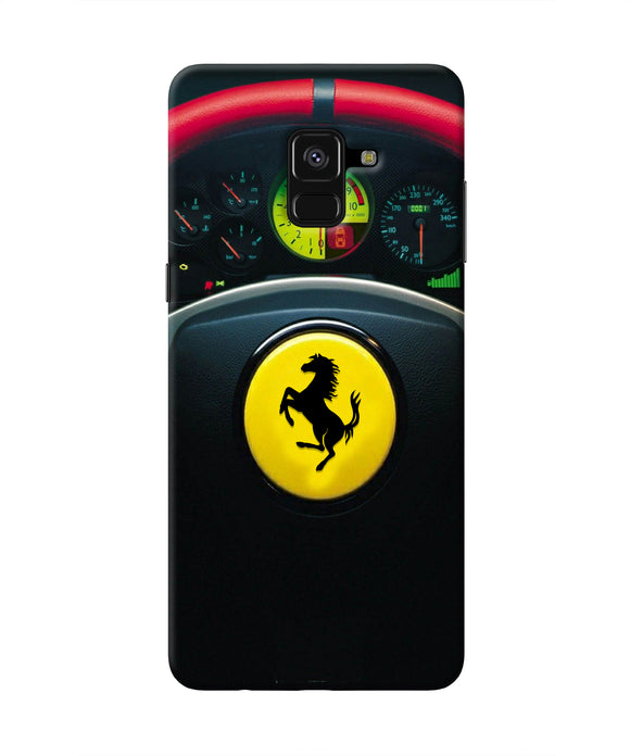 Ferrari Steeriing Wheel Samsung A8 plus Real 4D Back Cover