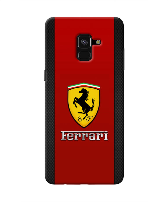 Ferrari Abstract Red Samsung A8 plus Real 4D Back Cover