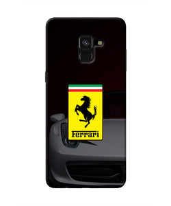 White Ferrari Samsung A8 plus Real 4D Back Cover