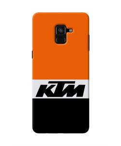 KTM Colorblock Samsung A8 plus Real 4D Back Cover