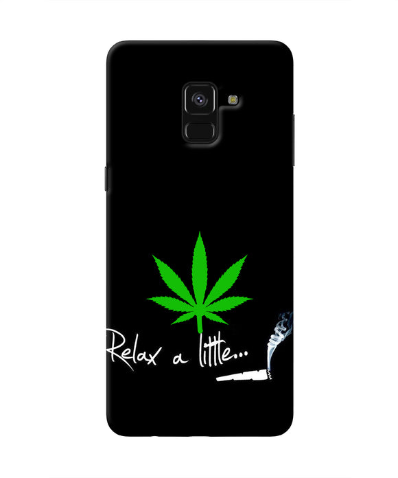 Weed Relax Quote Samsung A8 plus Real 4D Back Cover