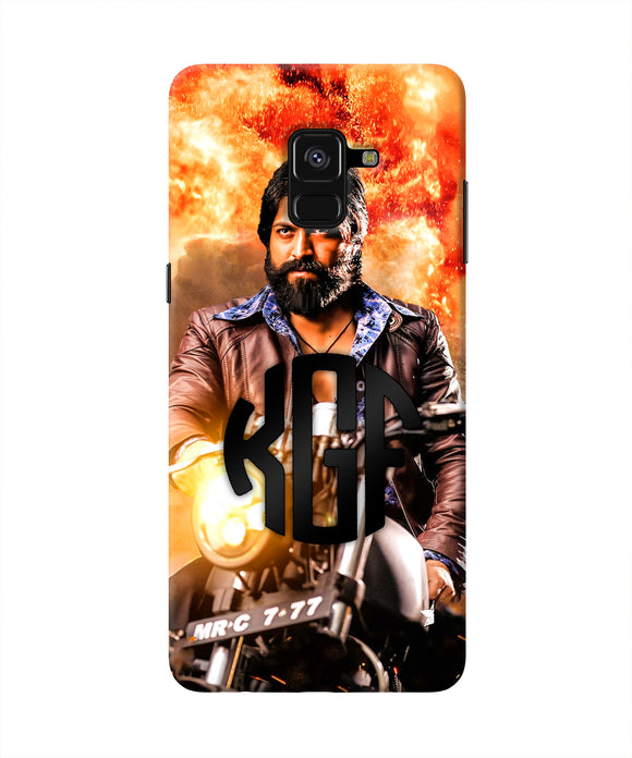 Rocky Bhai on Bike Samsung A8 plus Real 4D Back Cover