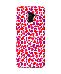 Heart Print Samsung A8 Plus Back Cover