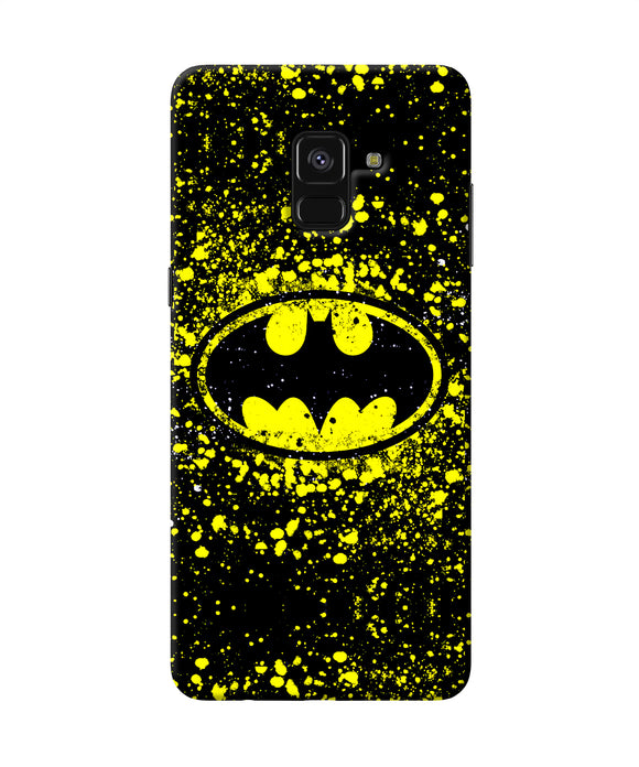 Batman Last Knight Print Yellow Samsung A8 Plus Back Cover