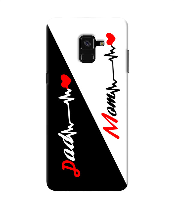 Mom Dad Heart Line Samsung A8 Plus Back Cover