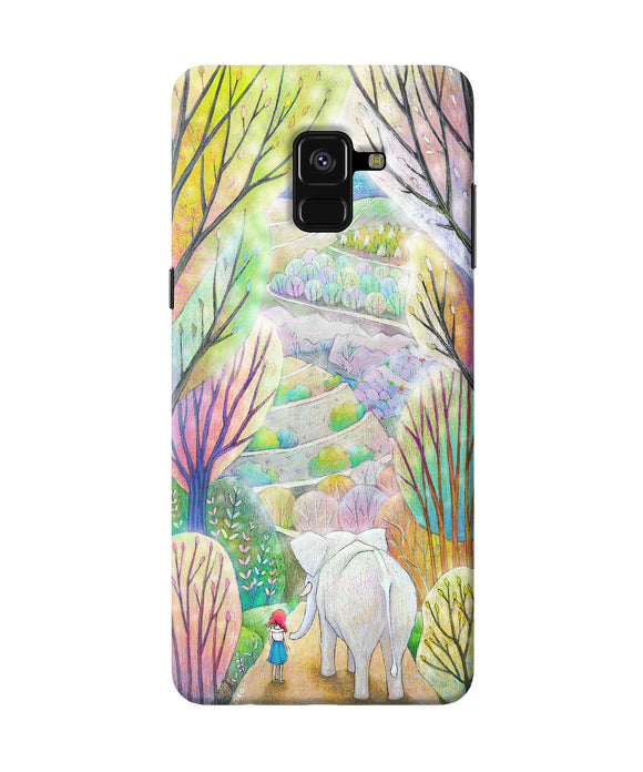 Natual Elephant Girl Samsung A8 Plus Back Cover