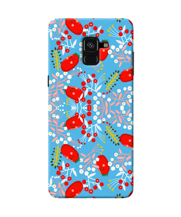 Small Red Animation Pattern Samsung A8 Plus Back Cover