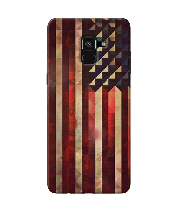 Vintage Us Flag Samsung A8 Plus Back Cover