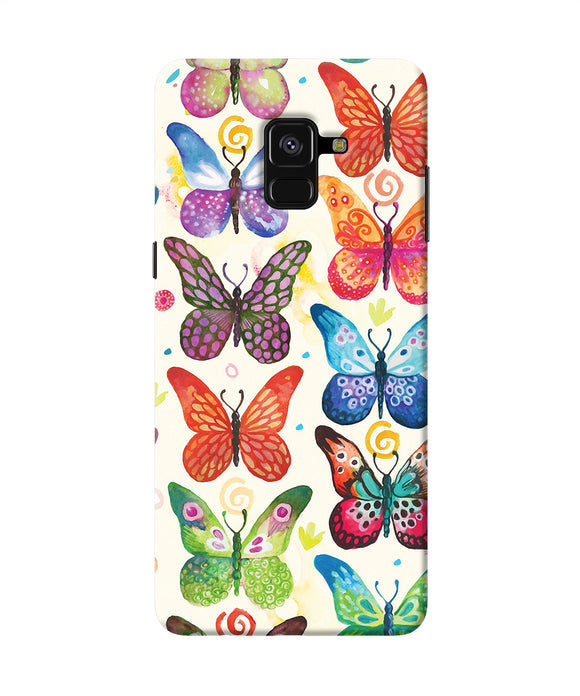 Abstract Butterfly Print Samsung A8 Plus Back Cover
