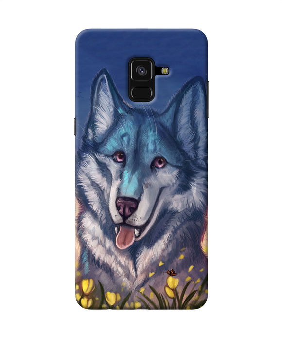 Cute Wolf Samsung A8 Plus Back Cover