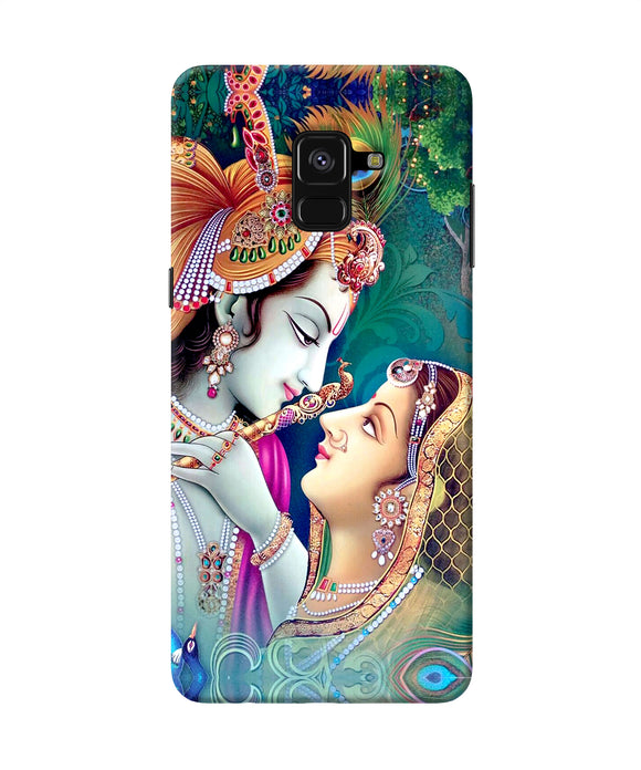 Lord Radha Krishna Paint Samsung A8 Plus Back Cover