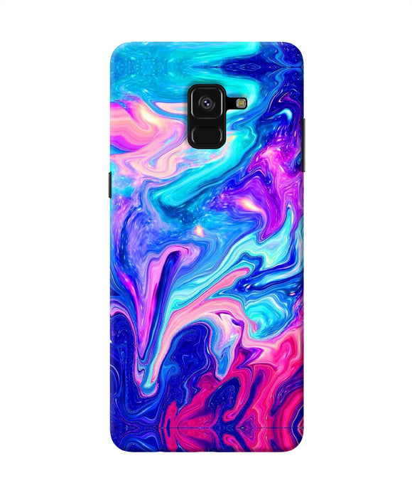 Abstract Colorful Water Samsung A8 Plus Back Cover