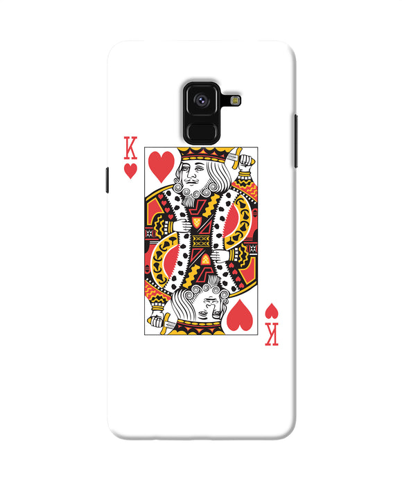 Heart King Card Samsung A8 Plus Back Cover