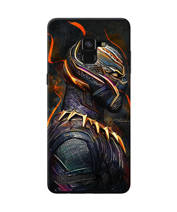 Black Panther Side Face Samsung A8 Plus Back Cover