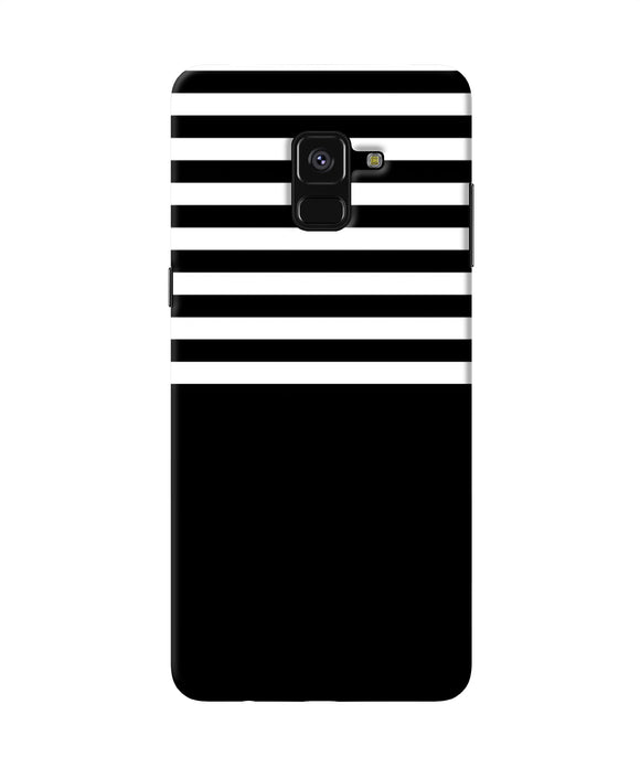 Black And White Print Samsung A8 Plus Back Cover