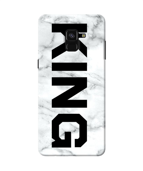 King Marble Text Samsung A8 Plus Back Cover
